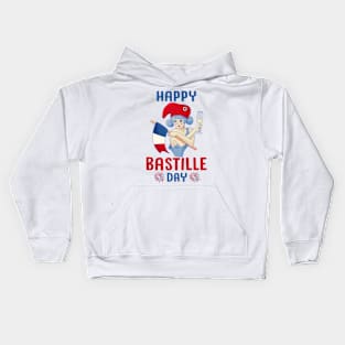 Marianne of France Bastille day French Kids Hoodie